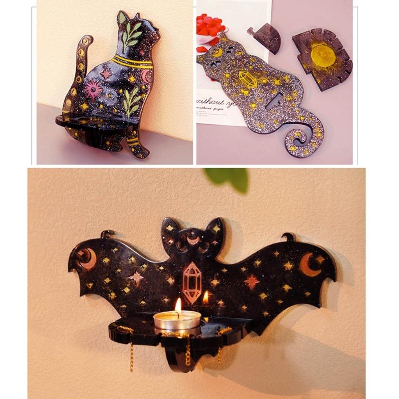 Suport Lumanare Mucegaiuri Rășină Epoxidică Mucegai de Turnare pentru Suport Lumanare DIY Tavă Bijuterii Decor Perete Nuntă Casă