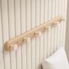 Log Style Wooden Wall-Mounted Coat and Clothes Hook