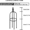 Dysetcs Tower Obelisk Garden Trellis, 2ft Tall Metal Obelisk Plant Support Gardening Climbing Frame for Outdoor Indoor Climbing Plants (1 Pack),