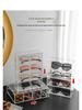 Desktop Eyeglasses & Sunglasses Storage Box - Transparent Divided Drawer Organizer for Cosmetics, Lipstick, and Contact Lenses.
