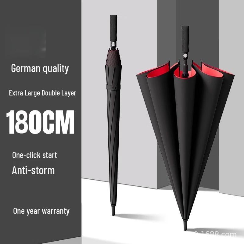 Hanyou 180cm Automatic Double-Layer Long-Handle Umbrella
