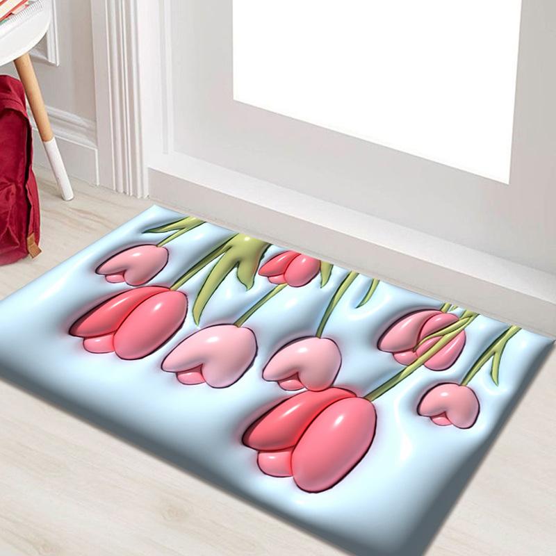 

Впитывающий ковер для ванной комнаты, нескользящий коврик для ванной, утолщенный коврик для ног с рисунком из мультфильма 40*60cm