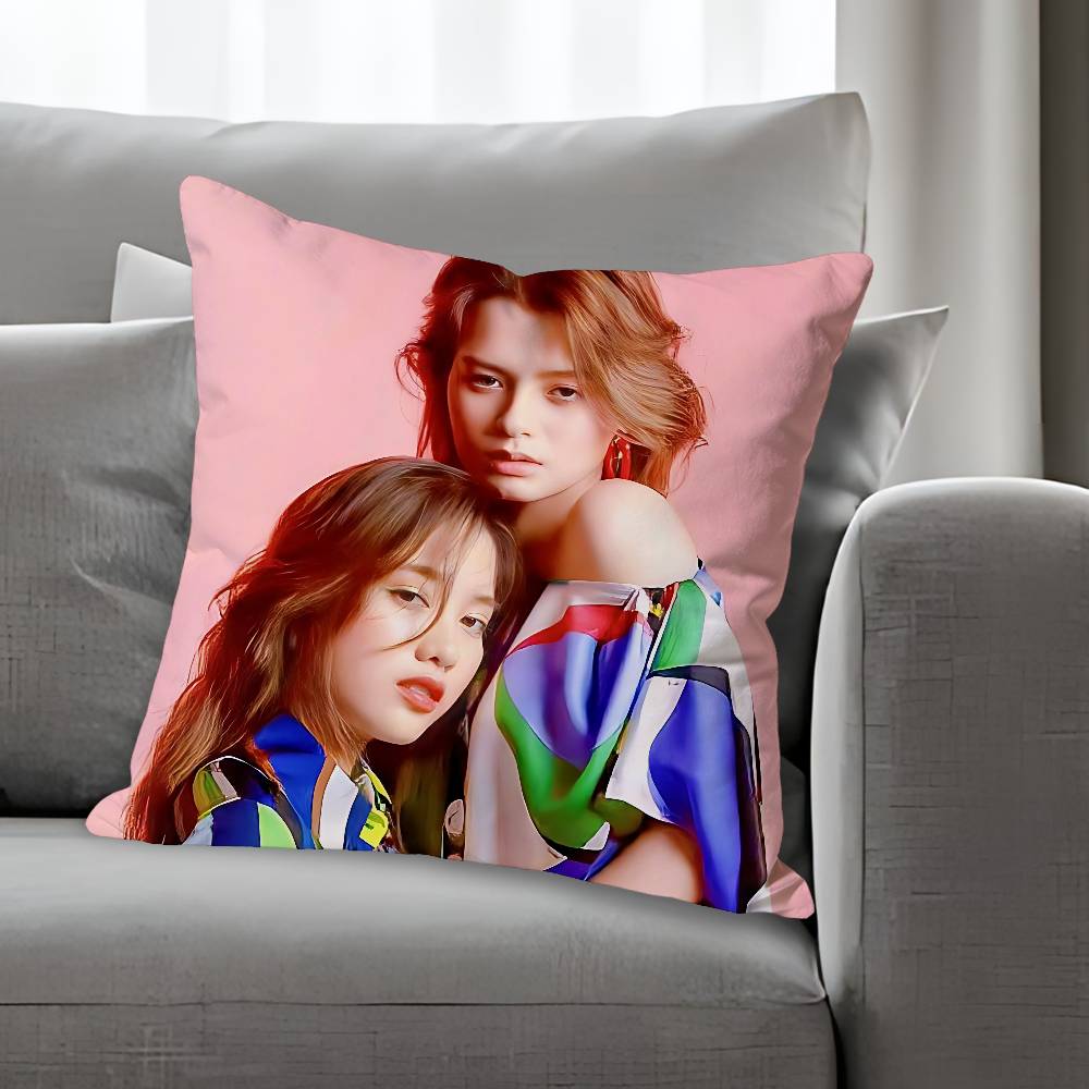 Pink TTheory FFreen BECKY Anime Celebrity Merchandise AllMatch Printed Pillow Case Sofa Car Office Room Decoration Protector
