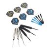 Dartset Professionelles gerändeltes geriffeltes Design Dartkörper Stahlspitze Dartset für Partyspiel Zuhause