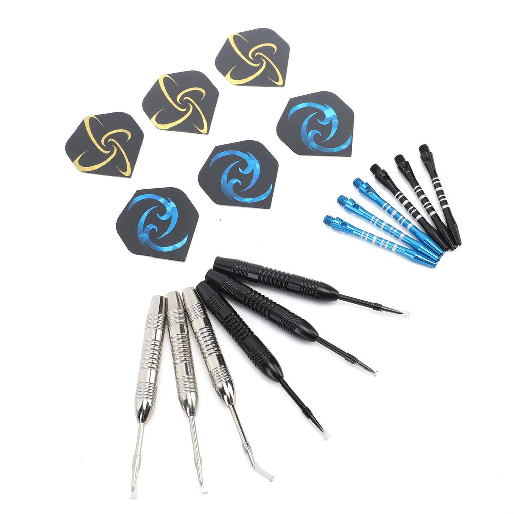 Dart Set Professional Knurled Fluted Design Dart Body Steel Tip Dart Set for Party Game Home