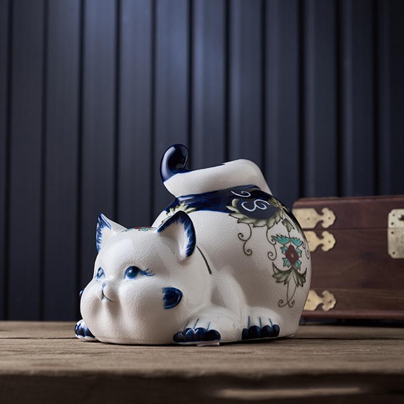 

Керамические Кошки, Украшения для Дома, Креативные Свадебные Подарки, ТВ-Тумбы в Гостиную, Винные Шкафы 14cmX21cmX14cm