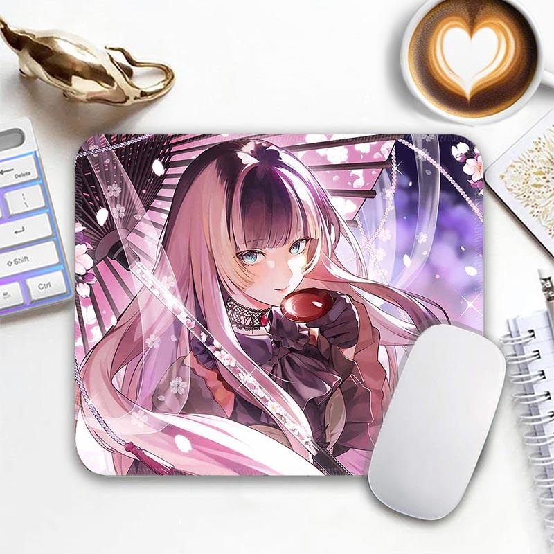 Anime Kawii Standard Mouse Pad Virtual Idol Gamer Mouse Mat J_Juufuutei Small Gaming Mousepad Travel Mouse Mat Non-Slip Mousemat