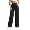 KOTTY Women's Solid High Rise Stylish Looking Comfortable Stretchable Jeans(Black,30)