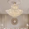 Luxurious Post-Modern Crystal Chandelier for Living Room, Lobby, or Restaurant