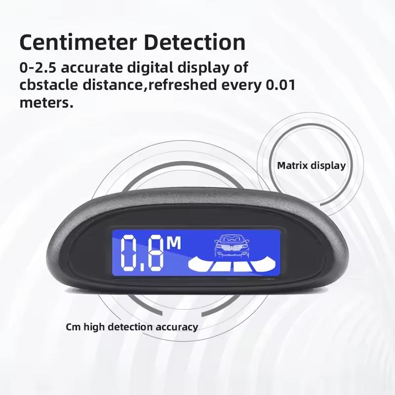Sinovcle Parking Sensor For Car With Auto Parktronic Reverse LED Monitor 4 Sensors Radar Detector System Backlight Display