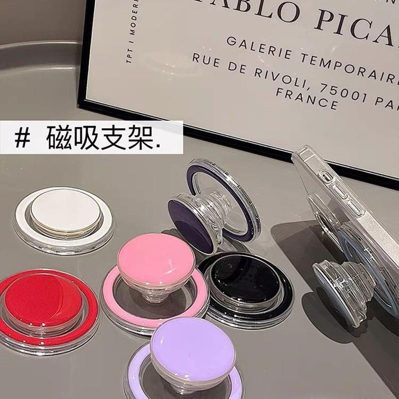 INS Magnetic Grip Foldable Finger Ring Griptok Phone Holder  Expanding Bracket IPhone Samsung Cellphone Magsafe Stand Support