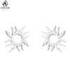 Punk Stainless Steel Lightning Earring for Women Sun Piercing Jewelry Cool Girls Personality Earrings Gifts Accessories