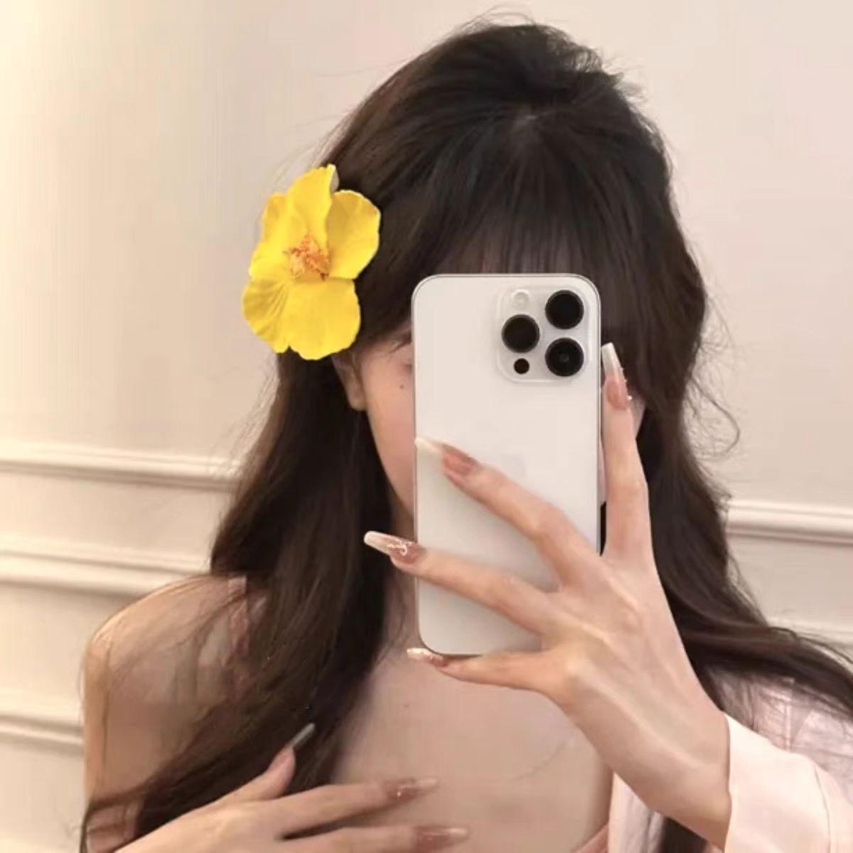 

Гавайская заколка для волос с цветком для женщин, девушек, романтическая богемная заколка для челки с цветком, заколки для волос BB, аксессуары для волос 2PCS