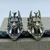 Ancient Egypt Death God Jackal Head Brass Edc Knife Beads Diy Paracord Woven Lanyard Pendants Jewelry Outdoor Accessories