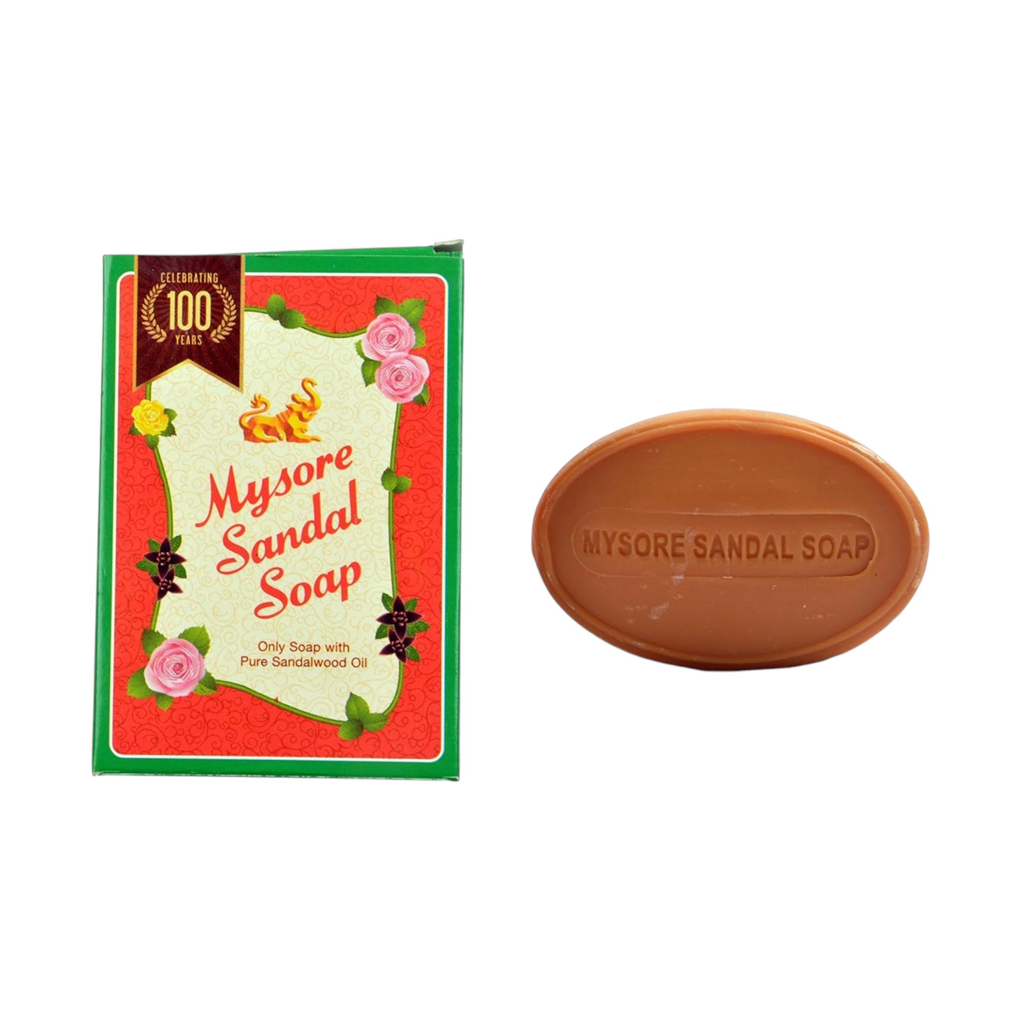 Mysore Sandal Sandalwood Soap Bar 75 G x Pack Of 8 Classic Fragrance Bath Soap For Normal Skin Daily Gentle Cleansing