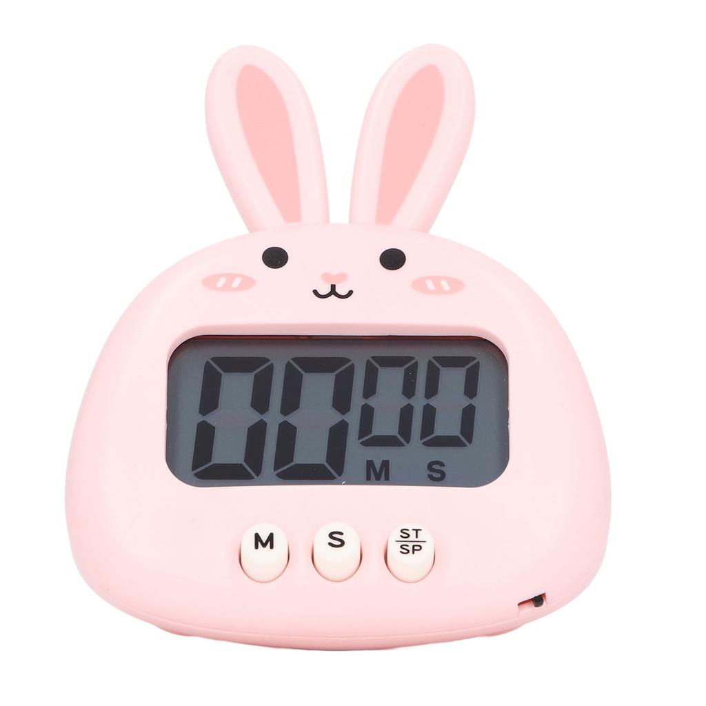 Cartoon Digital Timer ABS Portable Lightweight Simple To Use Cute Cartoon Timer for Kitchen Cooking