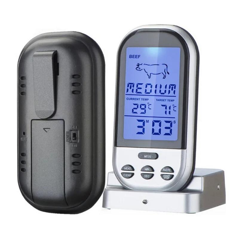 Meat Thermometers Bluetooth LCD Digital Probe Remote Wireless BBQ Grill Kitchen Thermometer Home Cooking Tools with Timer Alarm