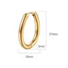 Punk Small Circle Round Hoop Earring Female Gold Silver Color Stainless Steel Geometric Earrings for Women Fashion Jewelry Gift