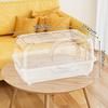 Spacious Transparent Hamster Villa Deluxe Syrian Hamster Habitat with Multi-Level Platforms  Acrylic Complete Pet Playground