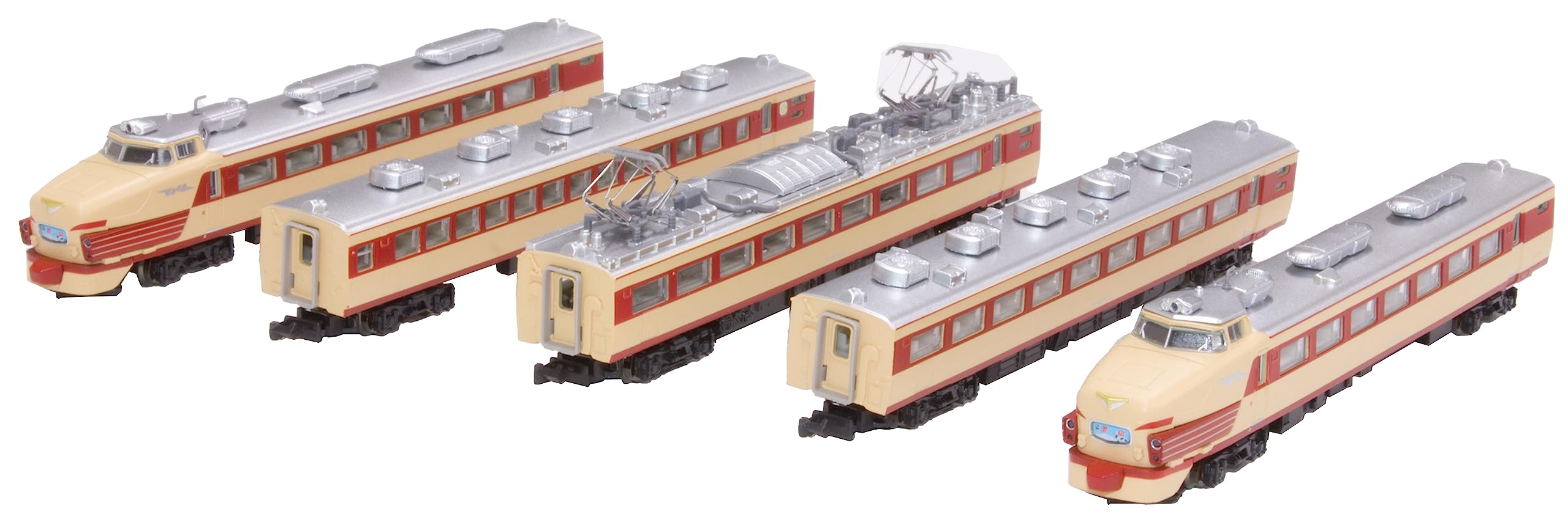 

Rokuhan Z gauge JNR 485 series limited express vehicle early model Raicho JNR color basic set Железнодорожная модель поезда из 5 вагонов T030-4