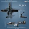 A-10 Fighter 1/72 Plastic Assembly Scale Plane Model (Including Base) Home Ornament Collection Decoration Gift Toys Airplane
