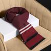 Scarf, Winter Warm Men's Scarf, Wool Blended Jacquard Scarf Men's