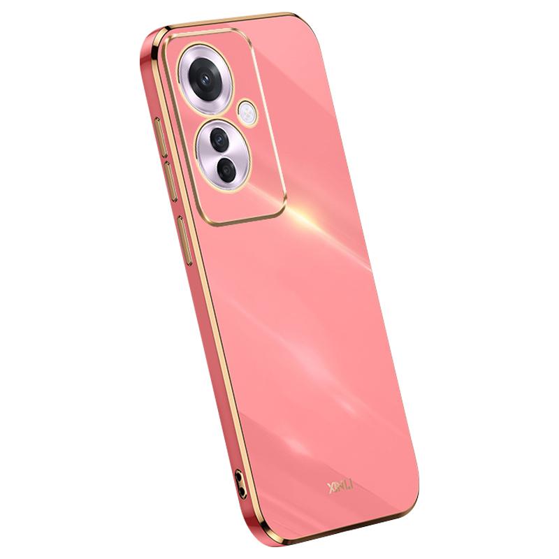 

XINLI For Oppo Reno11 F 5G Case TPU Phone Cover Electroplating Frame D