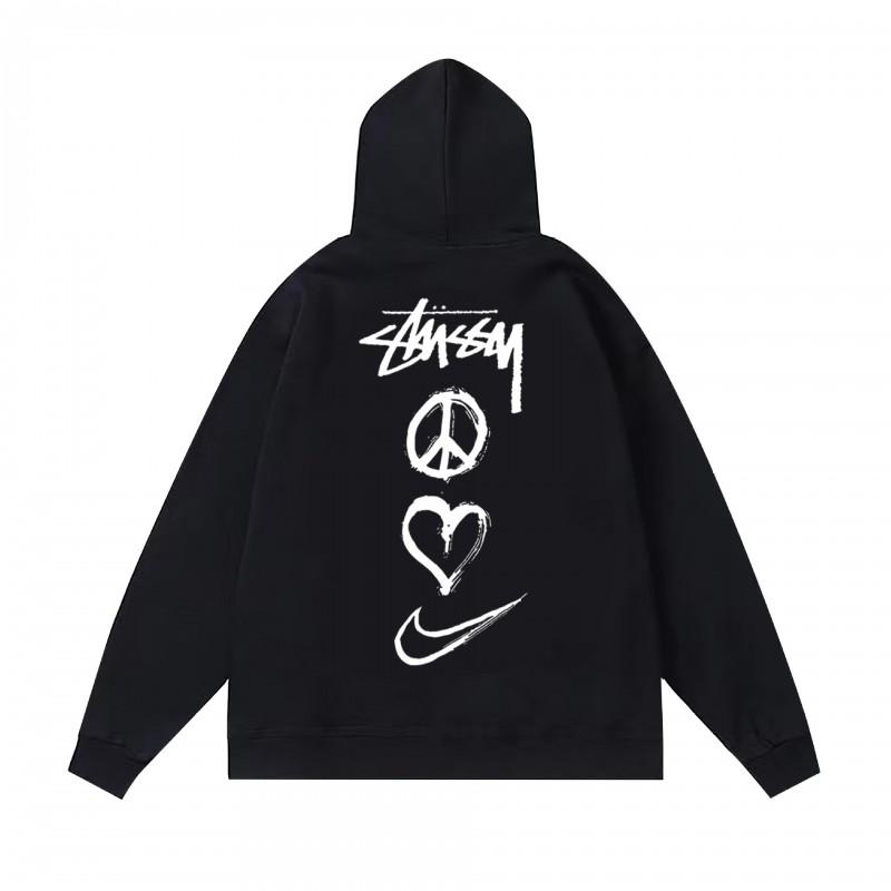 Mens Oversized Hooded Sweatshirt With Bold Letter Print Cotton Blend Loose Fit Daily Wear