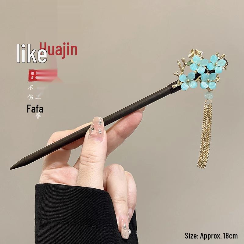 Elegante Hanfu-Blumenhaarnadel: High-End Quasten-Stufen-Schütteln für Hochsteckfrisur