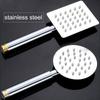 Universal Stainless Steel Handheld Large Bath Shower Head Handset Rain Shower System  Bathroom Faucet Shower