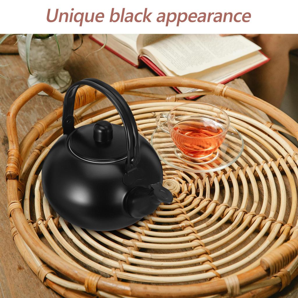 Stainless Steel Teapot 1.5L Stovetop Kettle with Integrated Strainer Comfort Handle for Tea Brewing Coffee Filtering Home