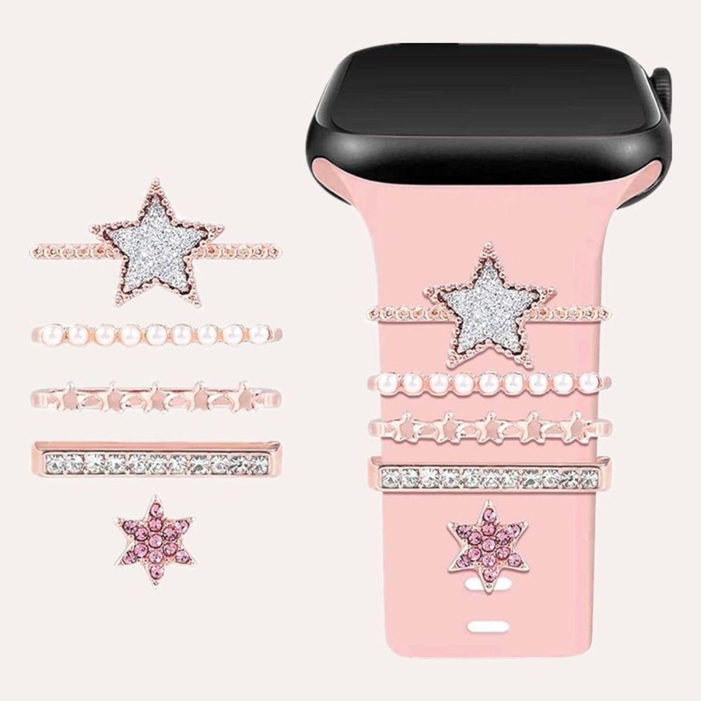 Metal Decorative Ring Brooch Decorative Nail Creative Watch Band Ornament  Strap Accessories