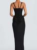 Damen Sexy Einfarbig Plissiert Trägerloses Kleid Lady Chic Schulterfrei Rückenfrei Hohe Taille Geschlitzt Kleider Abendparty Kleid