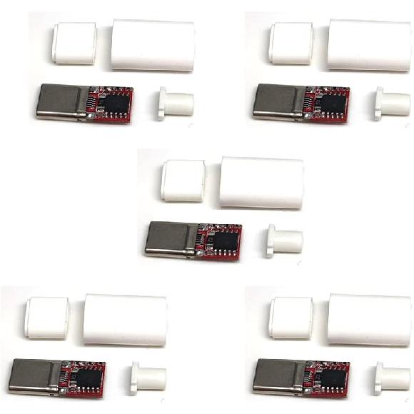 1PCS USB-C PD QC DC5V 9V 12V 15V 20V Adjustable Voltage Power Trigger Module 5A Type-C Male Input