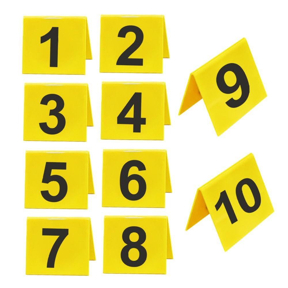 

10Pcs No.1-10 Evidence Marker Acrylic Scrime Scene Decorations New Crime Scene Markers 10 pcs