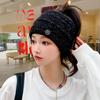 Women's Chic Knit Headband: Warm, Trendy, Ponytail-Friendly, Japanese & Korean Autumn/Winter Style