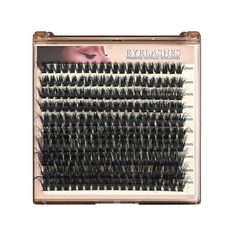 Flauschige Dicke Wimpernbüschel DIY Wimpernverlängerung Mix 8-25mm Wimpernbüschel 50D-100D Zarte Einzelne Wimpernverlängerungs-Büschel
