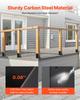 4x4 Post Base 10 Pcs, Inner Size 3.6x3.6 Inch / 91.44x91.44 Mm Post Brackets, Heavy Duty Carbon Steel Decking Posts, Wood Posts Brackets for Pavilion
