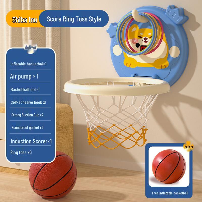 Foldable Indoor Basketball Hoop Toy for Kids - Scoring and Storage