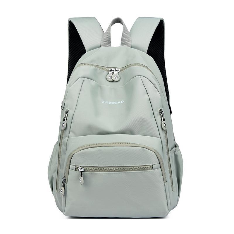 Schoolbag1011 New High-value Backpack Women's Large-capacity Multi-compartment Backpack Cover Trolley Case School Bag Anti-splashing Cloth Bag