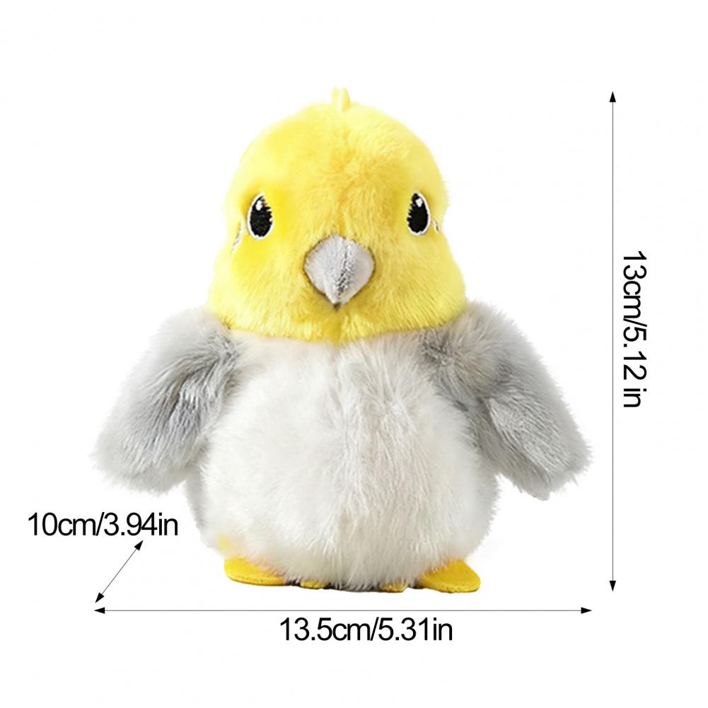 Cat Toy Electric Birds Rechargeable Plush Chirping Birds Flapping Wings Interactive Cat Toy for Indoor Outdoor Toy