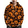 Men's Crow Pumpkin Head Graphic Hoodie 3D Print Unisex Sweatshirt Autumn/Winter New Men Women Casual Pullover Y2k Tracksuit Coat