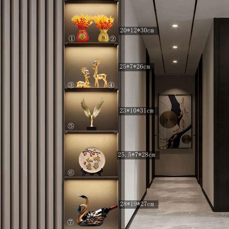 Swan Wine Rack: Elegant Light Luxury Cabinet & Ornament for Living Room or Entryway Gift