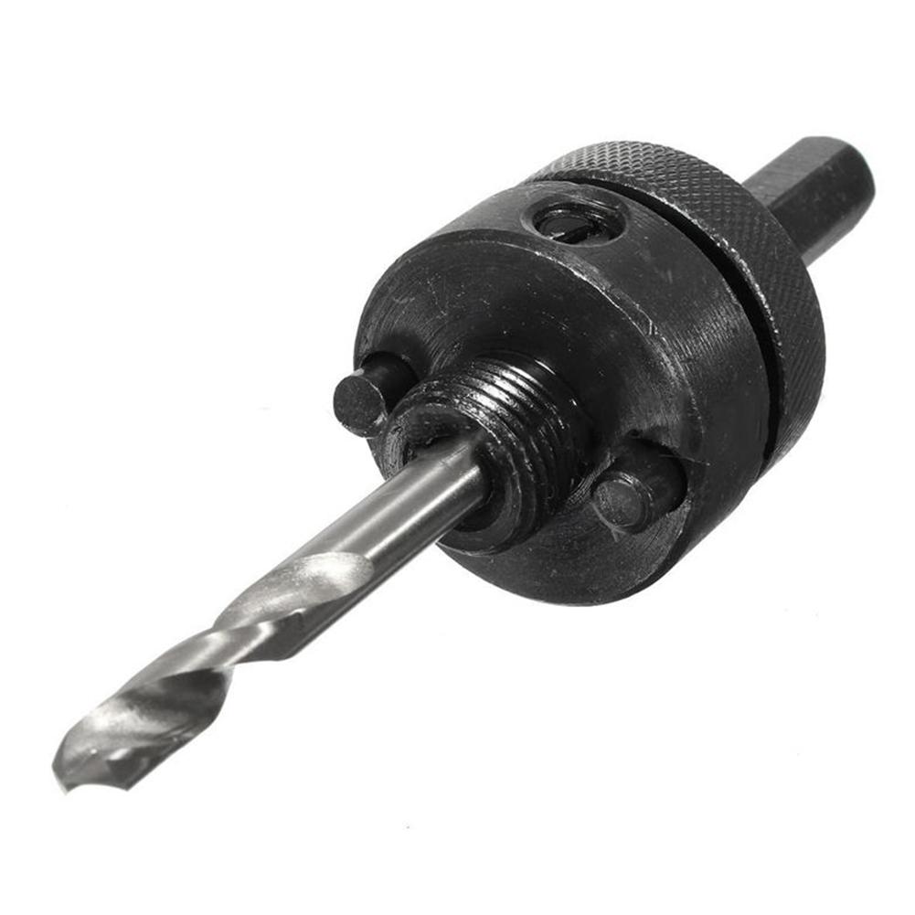 Mandrel with Drill Bit for Arbor Use from 32mm Up To 210mm Diameter with Strong Steel Build for Consistent Drilling Results