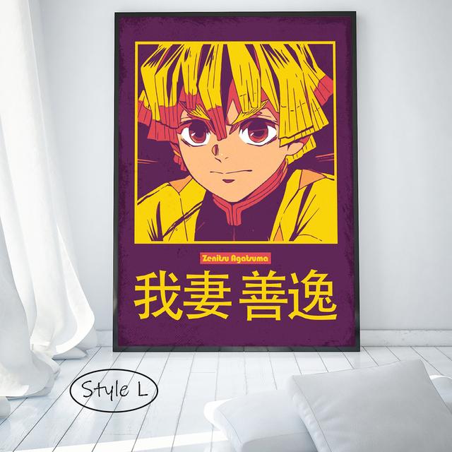 

Аниме Плакат «Убийца Демонов» Tanjirou, настенная живопись на холсте, печать, фотографии, домашний декор для спальни, гостиной, фрески, куадрос, подарки 21cm×30cm NoFrame