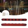 Wall Mounted Wooden Billiard Pool Cue Rack 6 Sticks Hanging Holder Billiard Accessory