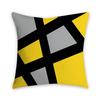 Sandstone Simple Yellow Pillow Geometric Pillow Case Plush Car Living Room Sofa Pillow Nordic