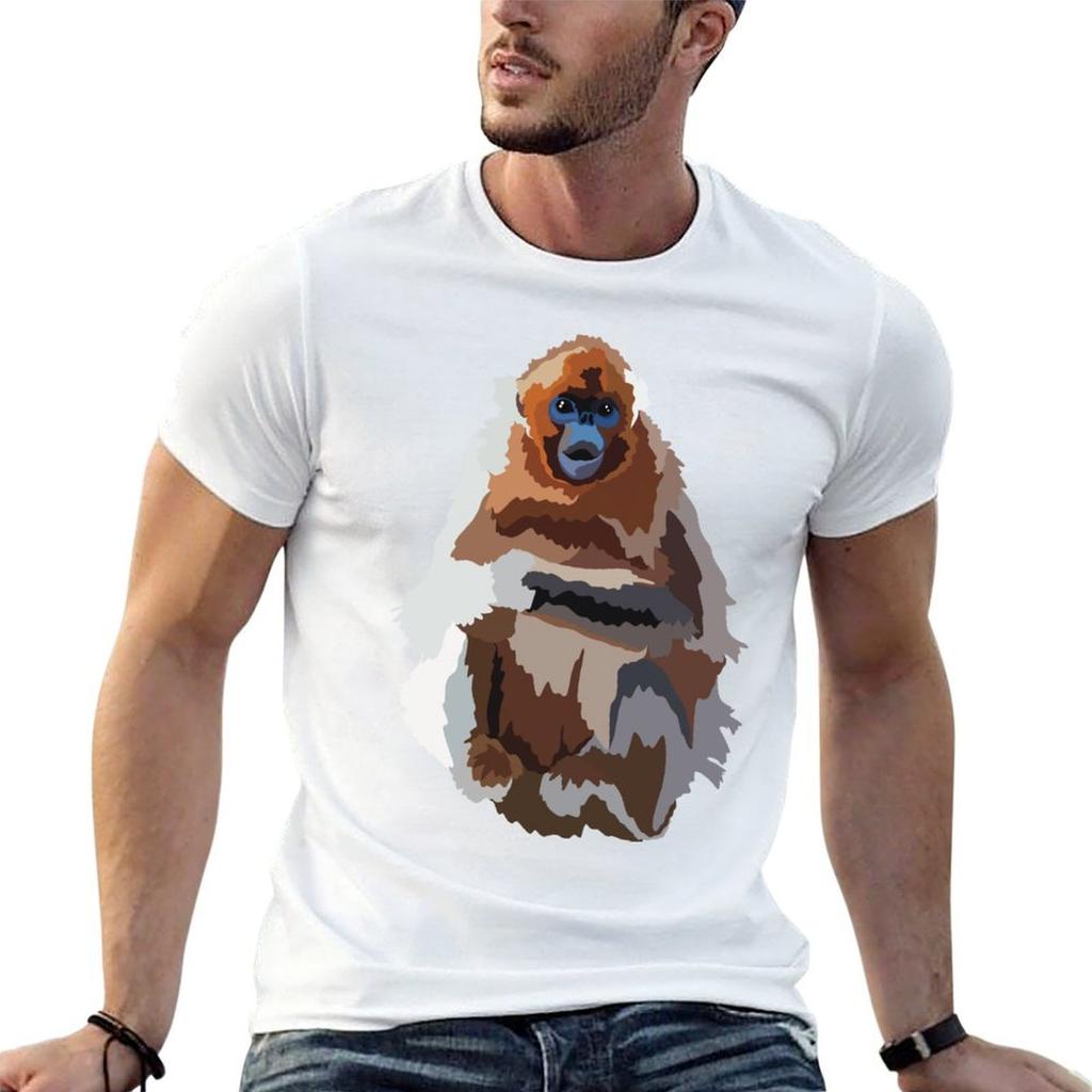 G Is For Golden Snub Nosed Monkey Tshirt Street Art Print Tee Shirt