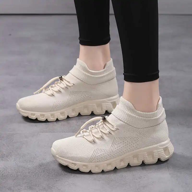 Fashion Hi Tops Mocasin Spring Boots Large Size Tennis Transparent Sneakers Sports Shoes For Women Brand Imported Tenismasculine