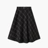 EICHITOO Women's Plaid A-Line Midi Skirt